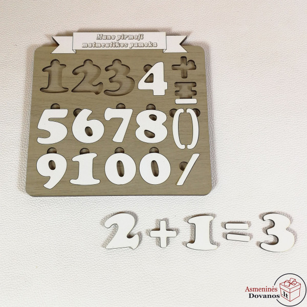 Dėlionė "Matematika"