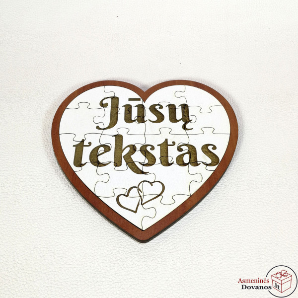 Širdelės formos dėlionė