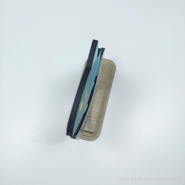 Apdovanojimas, statulėlė apdovanoti žvejus per žūklės varžybas. Spausdinama grafika.