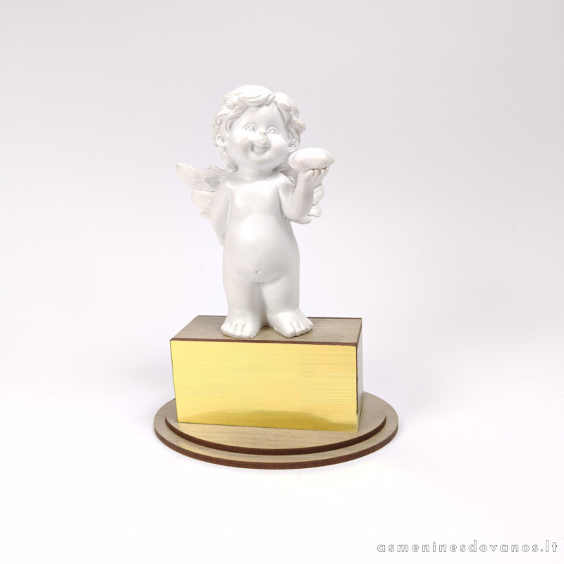 Apdovanojimas, angelėlis. Su graviruotu tekstu ant aukso arba sidabro spalvos plokštelės. Apdovanojimas - nominacija. Apdovanojimas, angelėlis. Su graviruotu tekstu ant aukso arba sidabro spalvos plokštelės. Apdovanojimas - nominacija.