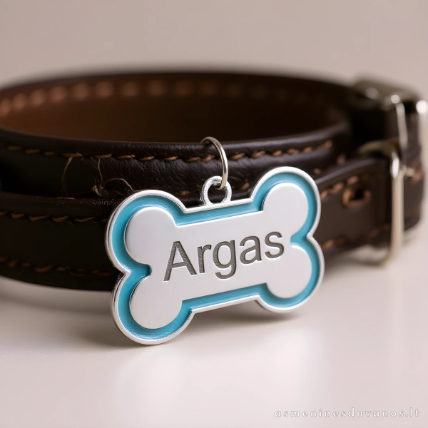 ID metalinis Pakabukas šunims, katėms, su graviruotu tekstu.