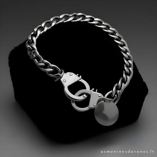 Graviruota apyrankė antrankiai tinka vyrams ir moterims, sidabro spalv