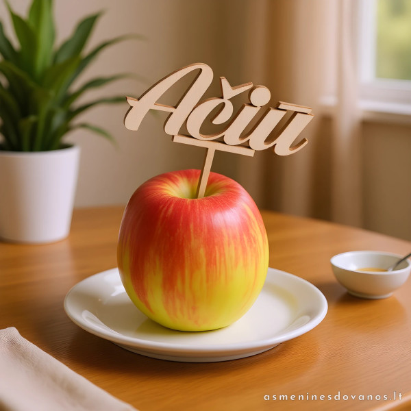 Iš faneros - hdf lazeriu išpjautas vardas arba žodis smeigtukas