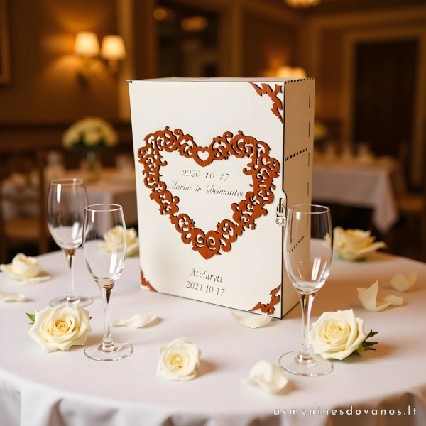 Dėžė - rinkinys prie vyno su graviruotu tekstu išvaizdi dovana artimam