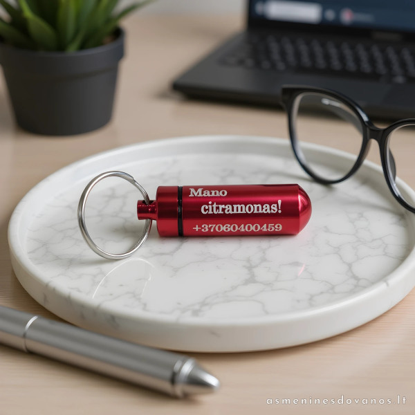 Spalvotas raktų pakabukas susidėti vaistams, piliulėms .