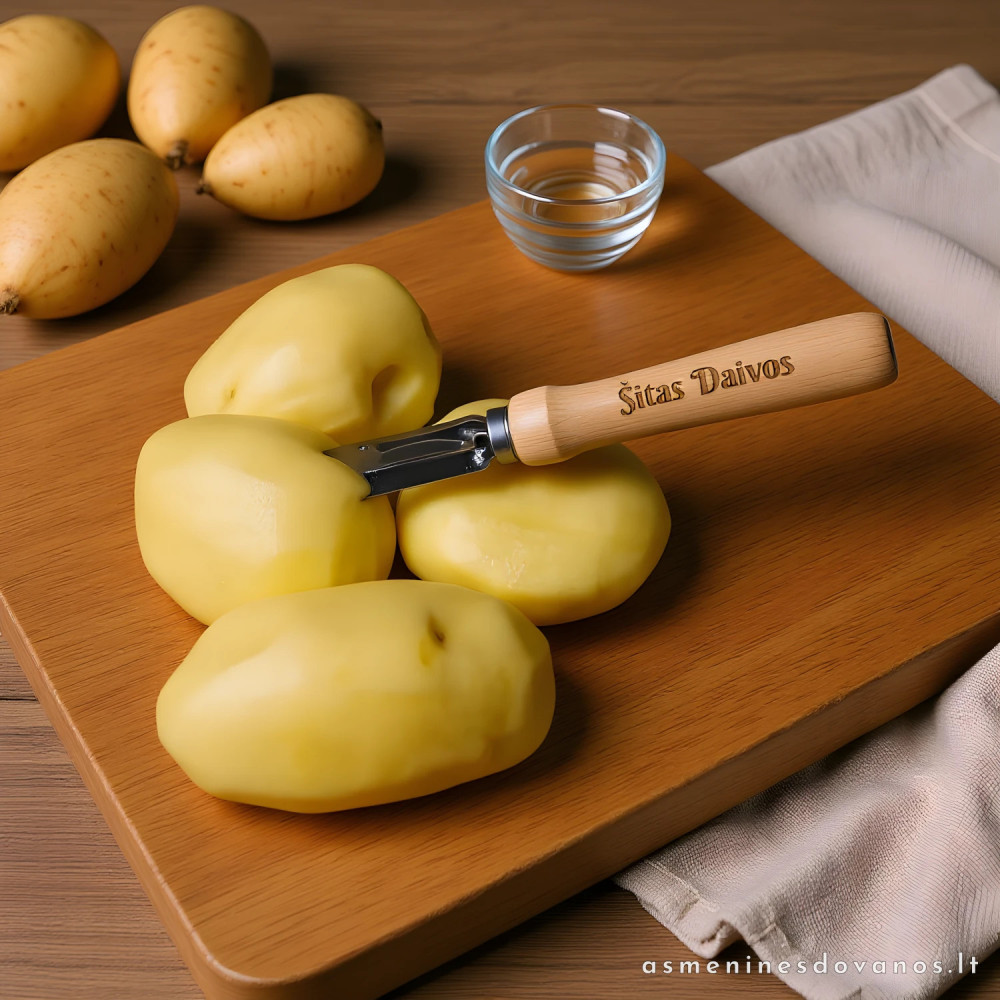 Vardinis skustukas bulvėms skusti