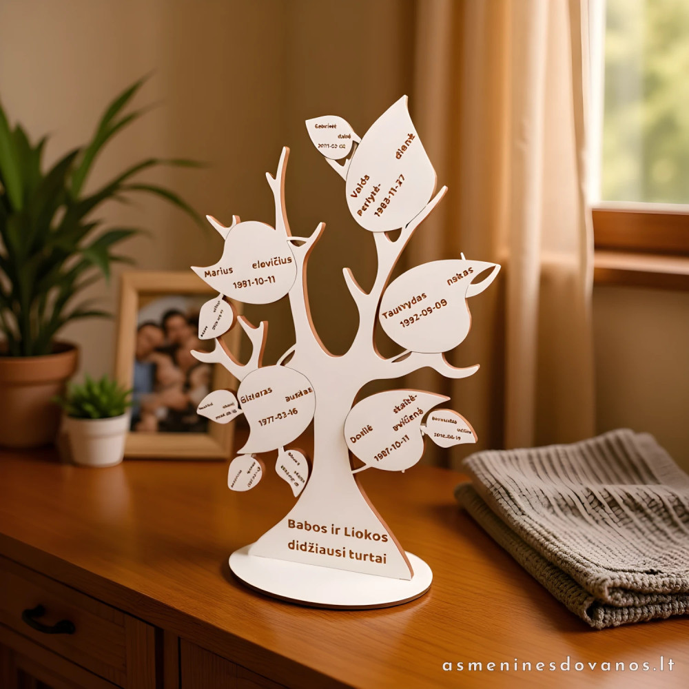 Genealoginis medis jūsų šeimai, seneliams, tėvams.