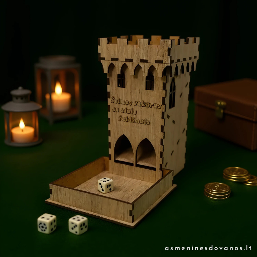 Žaidimo kauliukų metyklė generatorius, patogus stalo žaidimams