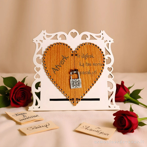 Graviruotas kvietimas vestuvėms, arba kaip atvirukas, Valentino dienai