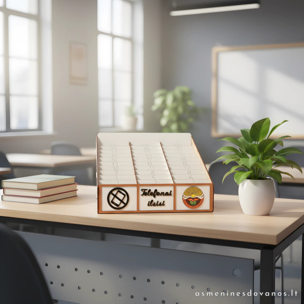 Dėžutė skirta sudėti išmaniesiems telefonams, 30 skyrelių.