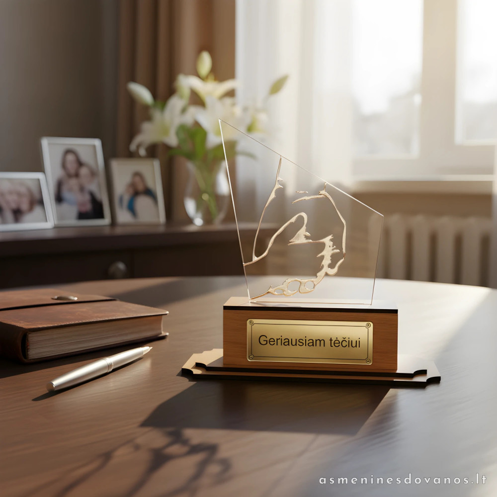 Graviruotas apdovanojimas tėvo dienos proga, tinka ir seneliams