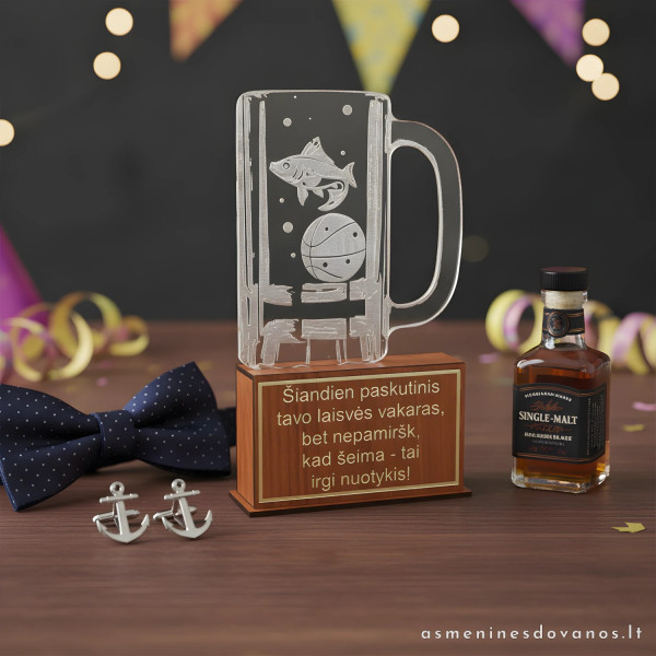 Apdovanojimas, statulėlė alaus bokalo formos, puikiai tinka bernvakariui ir kitoms progoms.