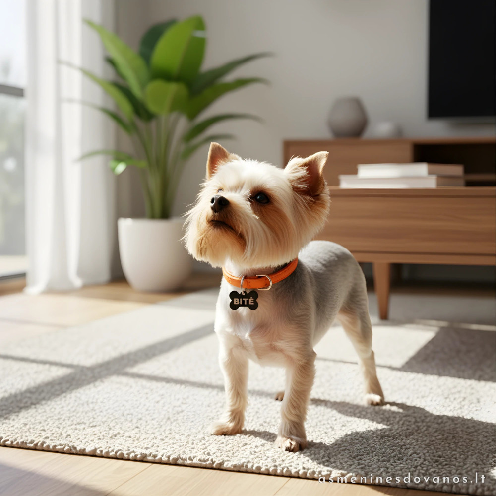 ID Pakabukas šunims, katėms, su graviruotu tekestu, telefono numeriu