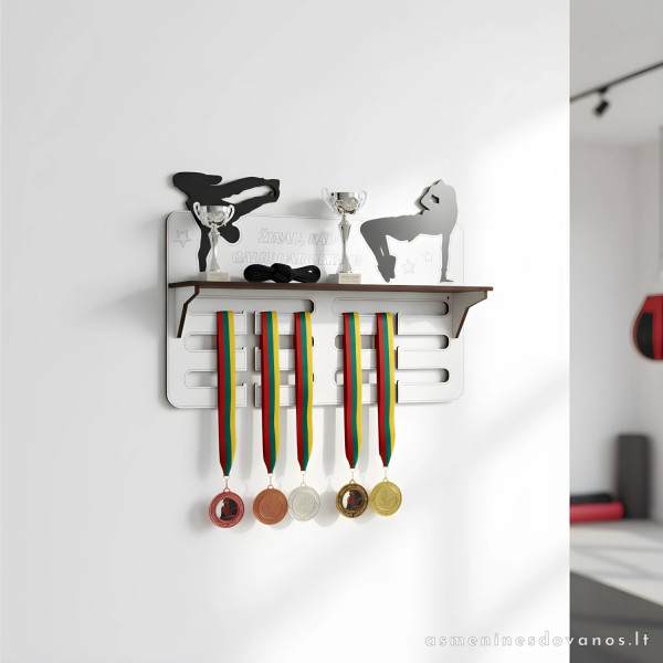Medalių kabykla šokėjams - gatvės šokiai, dekoruota šokėjais, breiko šokėjais su tekstu.
