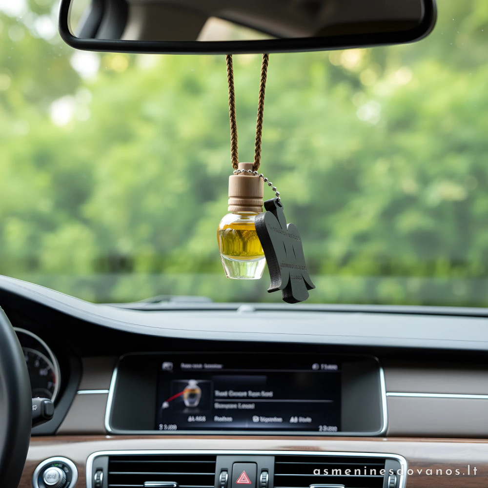 Kvapas automobiliui su graviruotu angelu citrinų