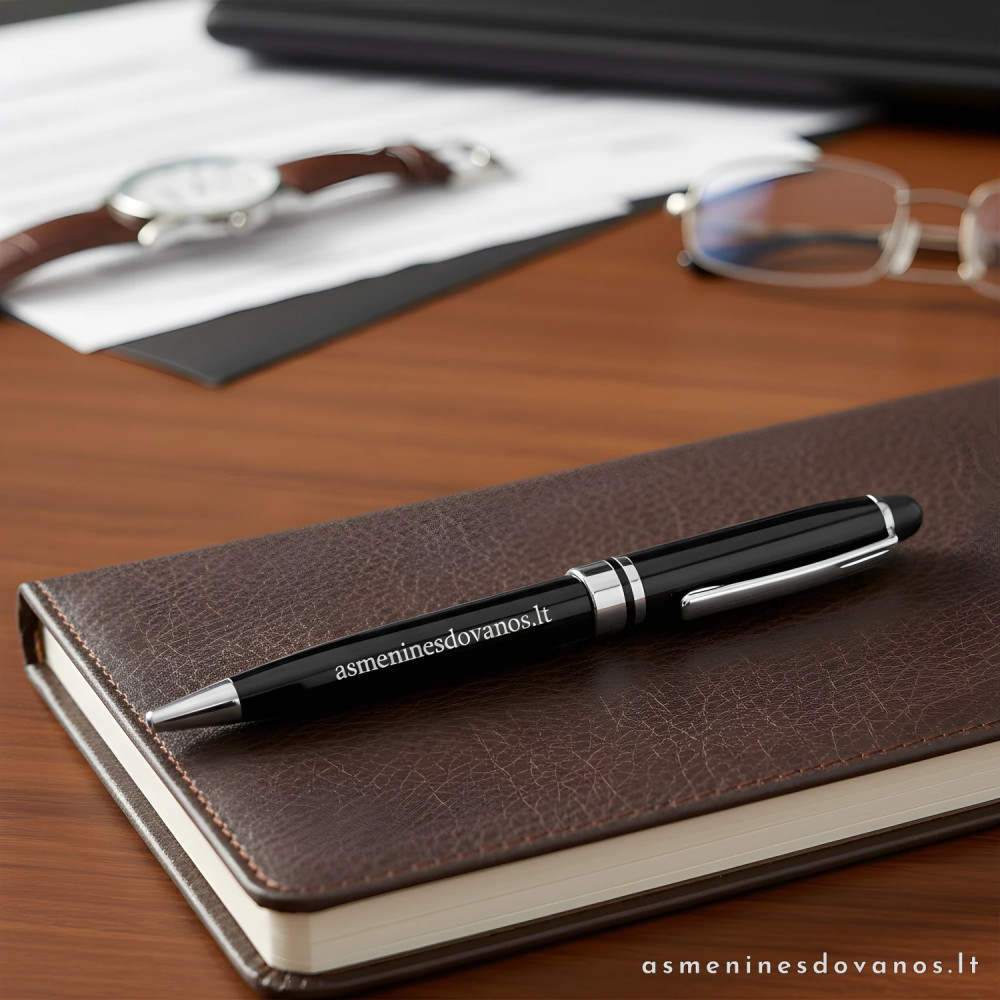 Plastikinis rašiklis su spauda | Verslo ir reklaminė dovana