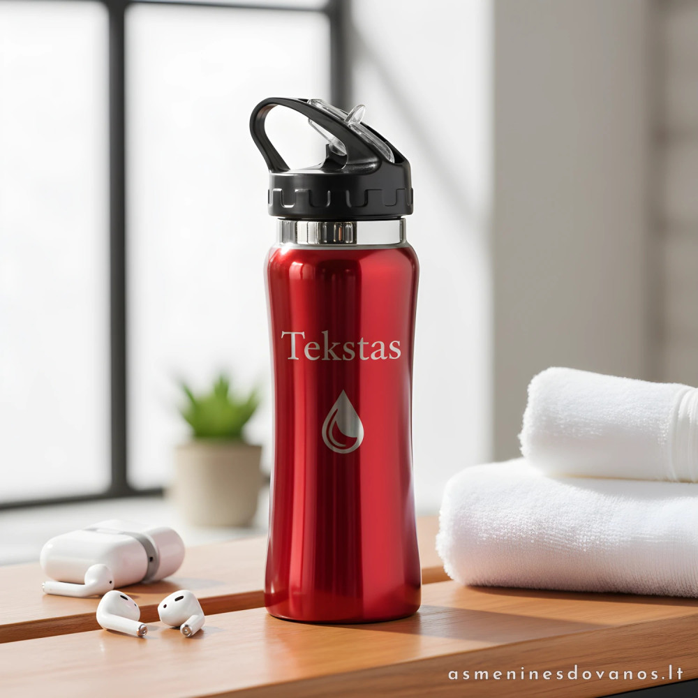 Nerūdijančio plieno sportinis buteliukas 550 ml | Vandens gertuvė