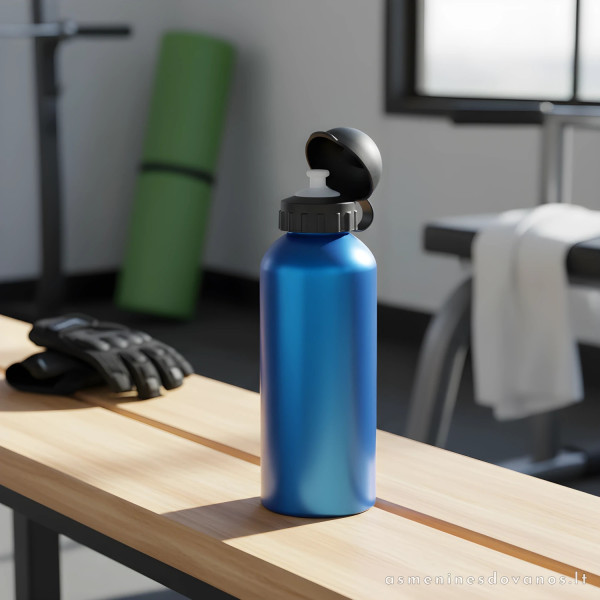 Aliuminė vandens gertuvė 600 ml | Lazerinis graviravimas