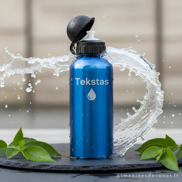 Aliuminė vandens gertuvė 600 ml | Lazerinis graviravimas