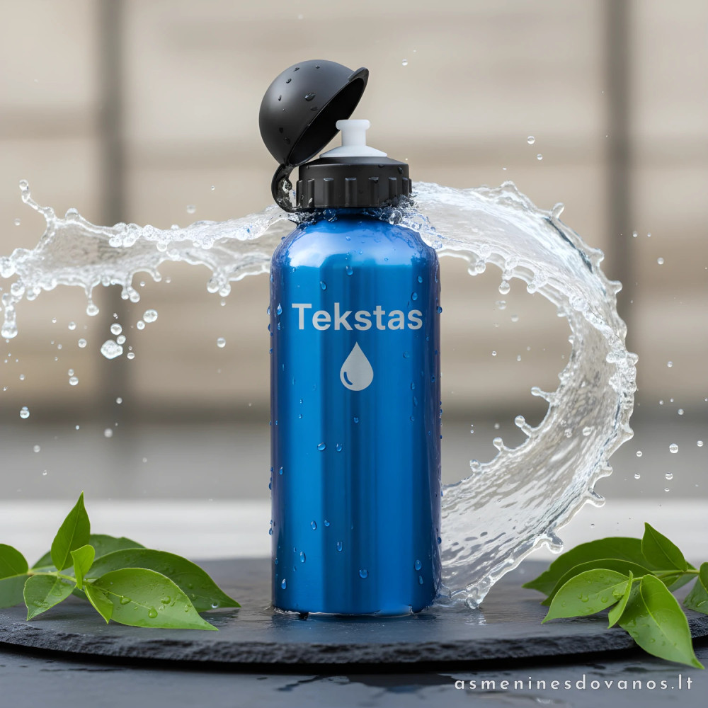 Aliuminė vandens gertuvė 600 ml | Lazerinis graviravimas