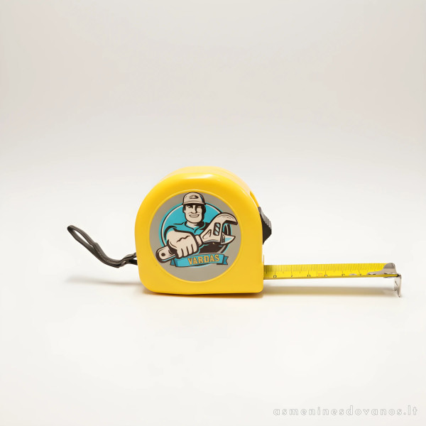 Personalizuota 5 m ruletė su vardu – dovana meistrui