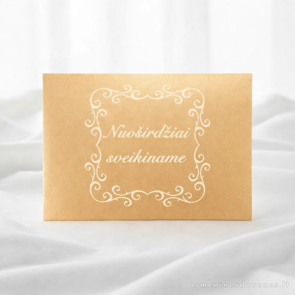 Personalizuotas vokas pinigams su graviravimu