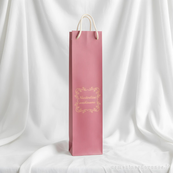Personalizuotas maišelis buteliui su graviravimu