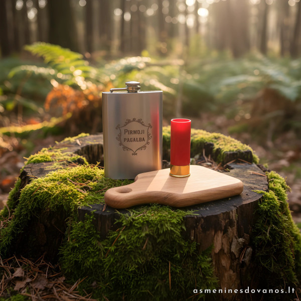 Personalizuotas medžiotojo ir žvejo rinkinys su graviravimu