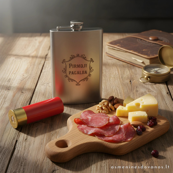 Personalizuotas medžiotojo ir žvejo rinkinys su graviravimu