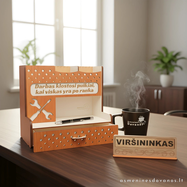 Personalizuotas kabineto rinkinys su vardu | Dovana meistrui