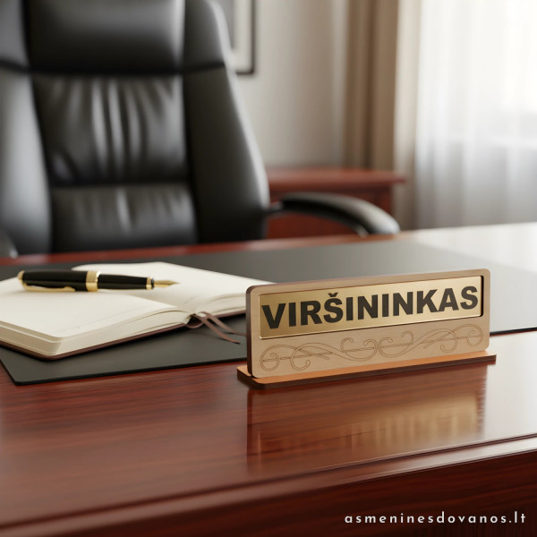 Personalizuotas kabineto rinkinys su vardu | Dovana meistrui