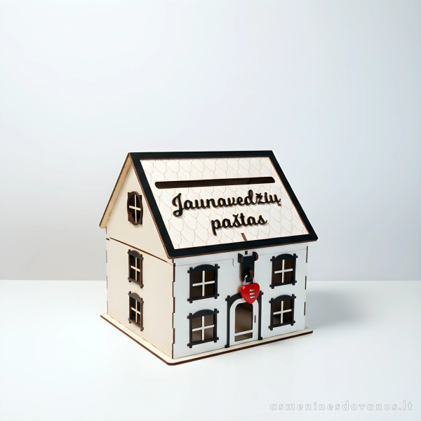 Vestuvių rinkinys su vokelių nameliu | Personalizuota dovana jaunavedžiams