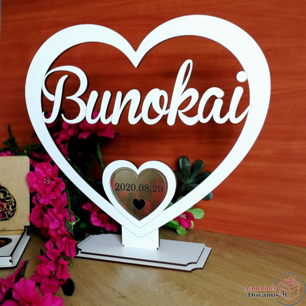 Vestuvių rinkinys su vokelių nameliu | Personalizuota dovana jaunavedžiams