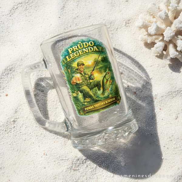 Personalizuotas bokalas „Prūdo legenda“ | Dovana žvejui