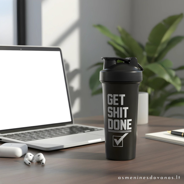 Personalizuota sportinė gertuvė plaktuvė 600 ml su vardu