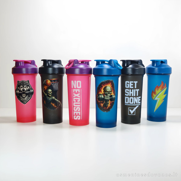 Personalizuota sportinė gertuvė plaktuvė 600 ml su vardu