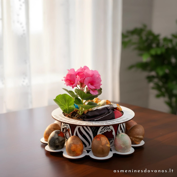 Stovas kiaušiniams "Tortas" – Velykų dekoracija margučiams