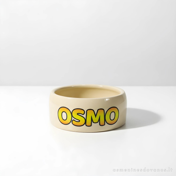 Personalizuotas šuns ir katės dubenėlis su vardu | 250–1000 ml