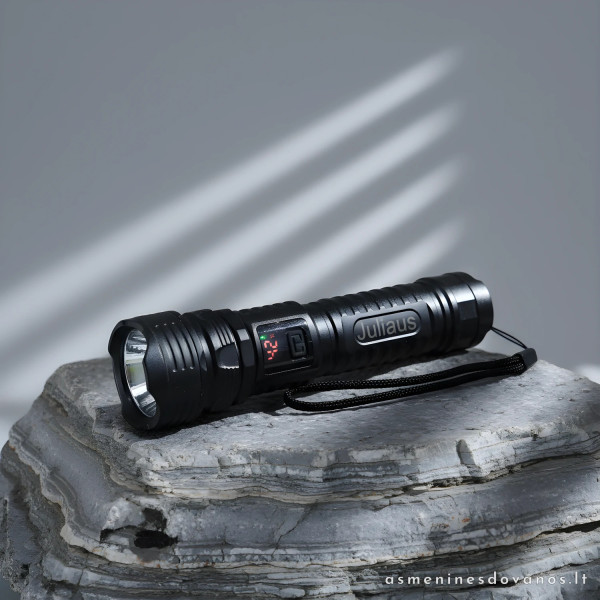 Personalizuotas LED žibintuvėlis su graviravimu | Įkraunamas
