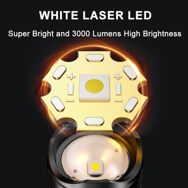 Personalizuotas LED žibintuvėlis su graviravimu | Įkraunamas