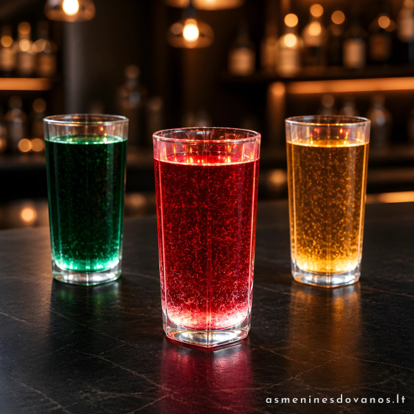LED šviečiantis padėkliukas stiklinei | Balta šviesa