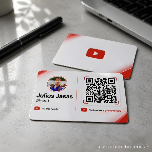 YouTube kanalo QR kortelė | Greitesniam prenumeratorių augimui