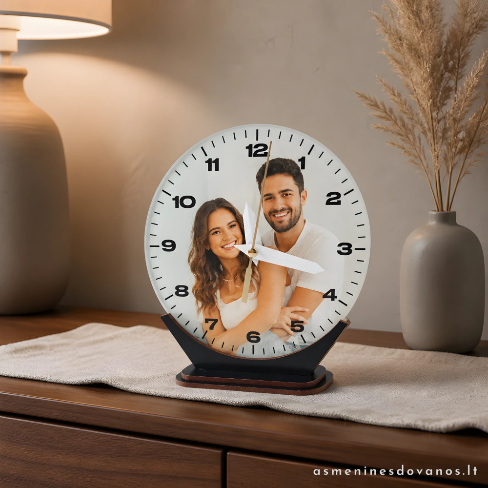 Personalizuotas laikrodis su nuotrauka | Originali dovana vestuvėms