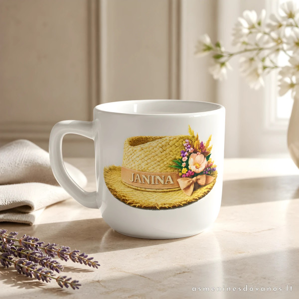 Joninių puodelis Janinai | Personalizuota dovana