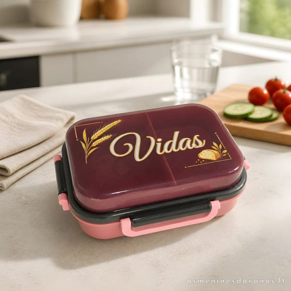 Personalizuota pietų dėžutė su vardu | Bento Lunch Box