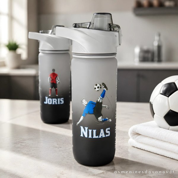 Gertuvė 750 ml su tekstu – sportinė gertuvė futbolui