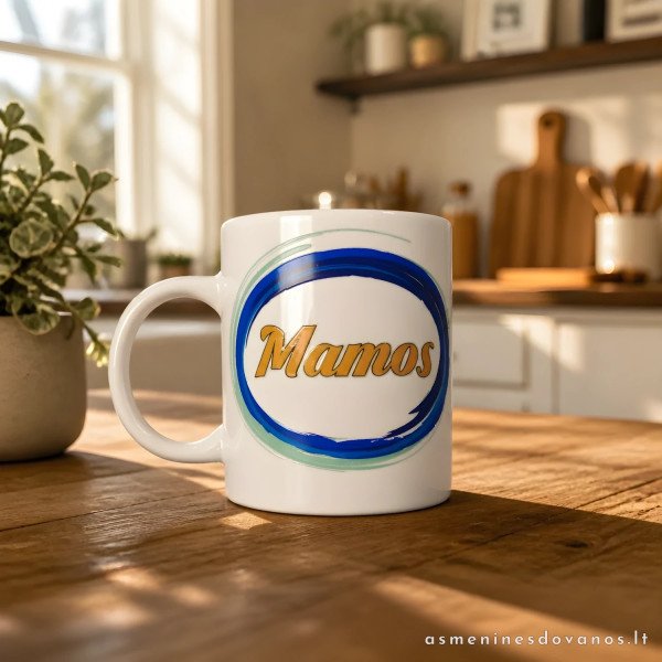 Puodelis mamai „Mamos“ | Originali dovana mamai