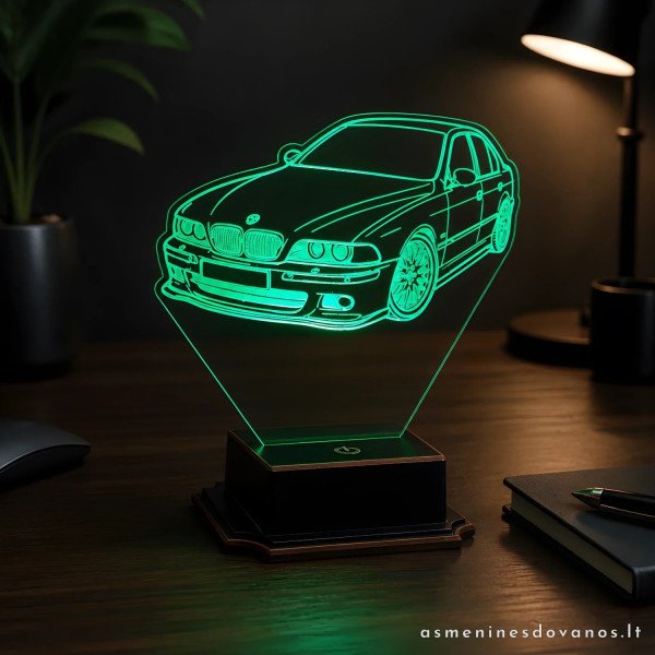 LED lempa pagal automobilio nuotrauką | Personalizuota dovana