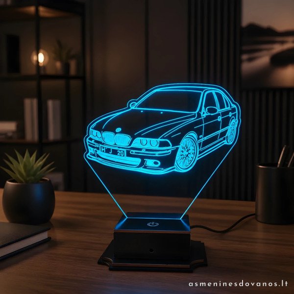LED lempa pagal automobilio nuotrauką | Personalizuota dovana