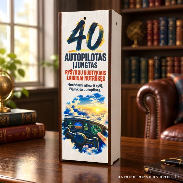 Dovanų dėžutė „Autopilotas įjungtas“ | 40-mečiui
